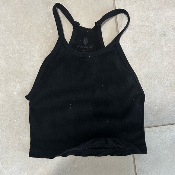 FP Movement by Free People Black Crop Top - Picture 1 of 3